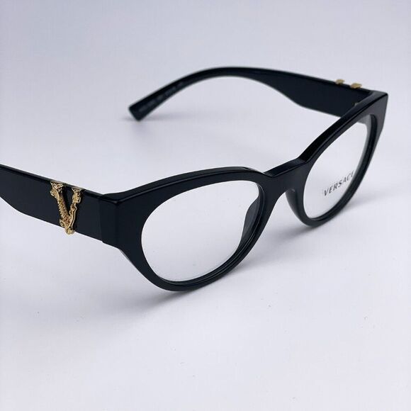 SALE! NEW Versace VE3282 GB1 Black Cat Eye Women Eyeglasses